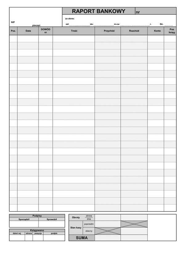 RB Raport bankowy