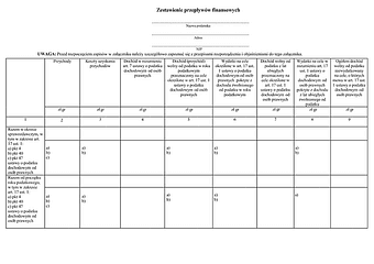 ZPF Zestawienie przepływów finansowych