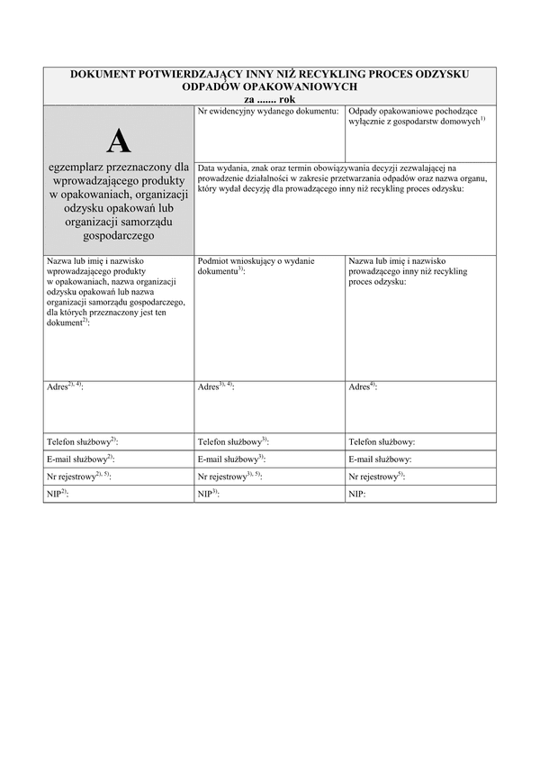 DPO (archiwalny) Dokument potwierdzający recykling