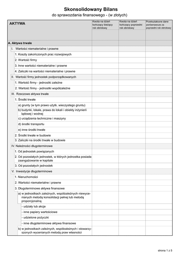 SFJGKZ BIL (1) (archiwalny) Skonsolidowany bilans do sprawozdania finansowego grup kapitałowych w złotych -  z wysyłką JPK_SF (1)