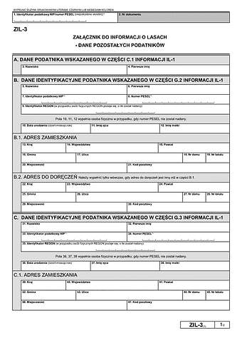 ZIL-3 (1) Załącznik do informacji o lasach - dane pozostałych podatników