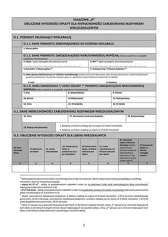 ILW-Wr (O) Obliczenie wysokości opłaty dla nieruchomości zabudowanej budynkiem wielolokalowym - załącznik do deklaracji o wysokości opłaty za gospodarowanie odpadami komunalnymi  - Wrocław