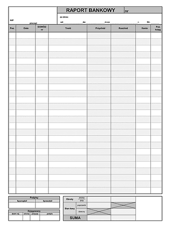 RB Raport bankowy