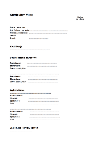 CV Curriculum Vitae
