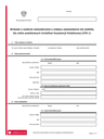 W CFR-1 Wniosek o wydanie zaświadczenia o miejscu zamieszkania lub siedzibie dla celów podatkowych (certyfikat rezydencji) - CFR-1