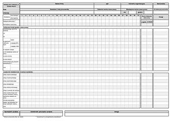 MECP Miesięczna karta ewidencji czasu pracy pracownika