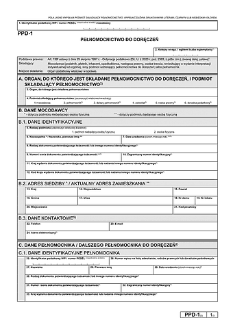 PPD-1 (3) Pełnomocnictwo do doręczeń