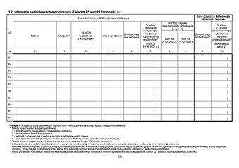 GUS SP (2025) s.20 Roczna ankieta przedsiębiorstwa za rok 2025 - załącznik strona 20