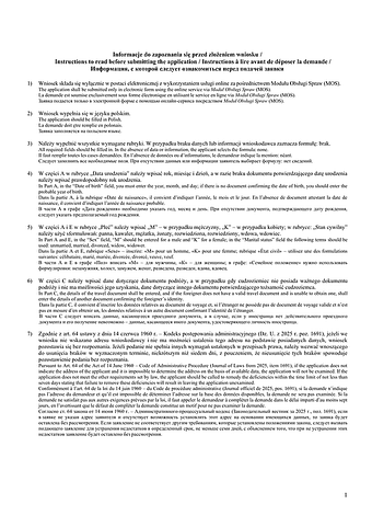 WoPS Wniosek o udzielenie cudzoziemcowi zezwolenia na pobyt stały