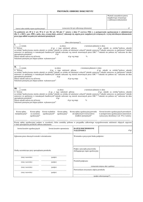 POD Protokół odbioru dokumentu
